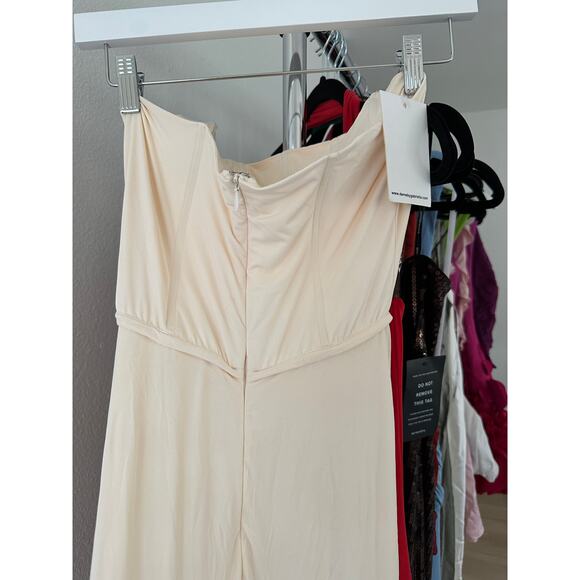 Deme by Gabriella Pearl Gown in Off White - Picture 6 of 11